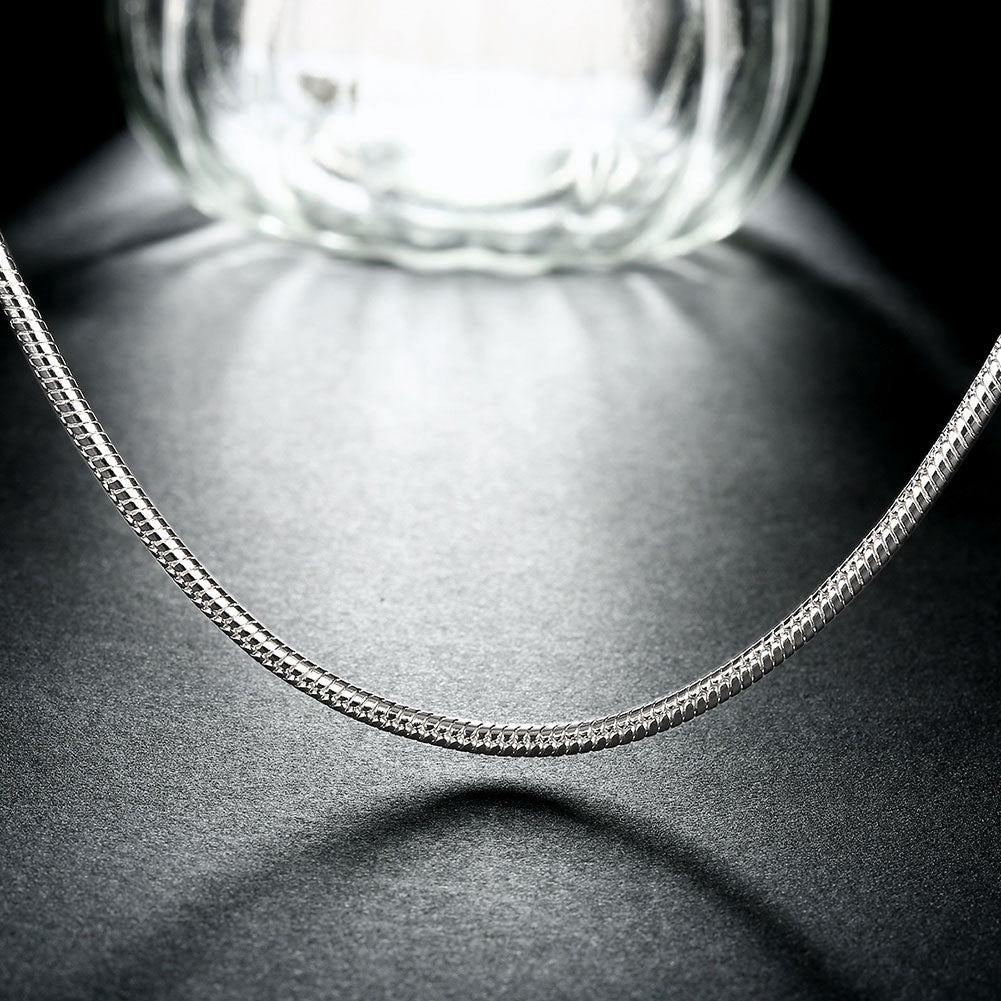 Silver Plating Italian Inspired Chain Necklace