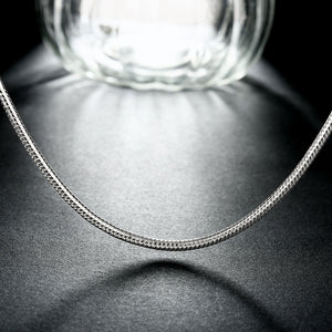 Silver Plating Italian Inspired Chain Necklace