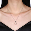 Swarovski Crystal Opal 18K White Gold over Sterling Silver Necklace - Golden NYC Jewelry