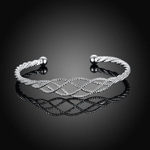 Silver Plating Grape Vine Cuff Bangle