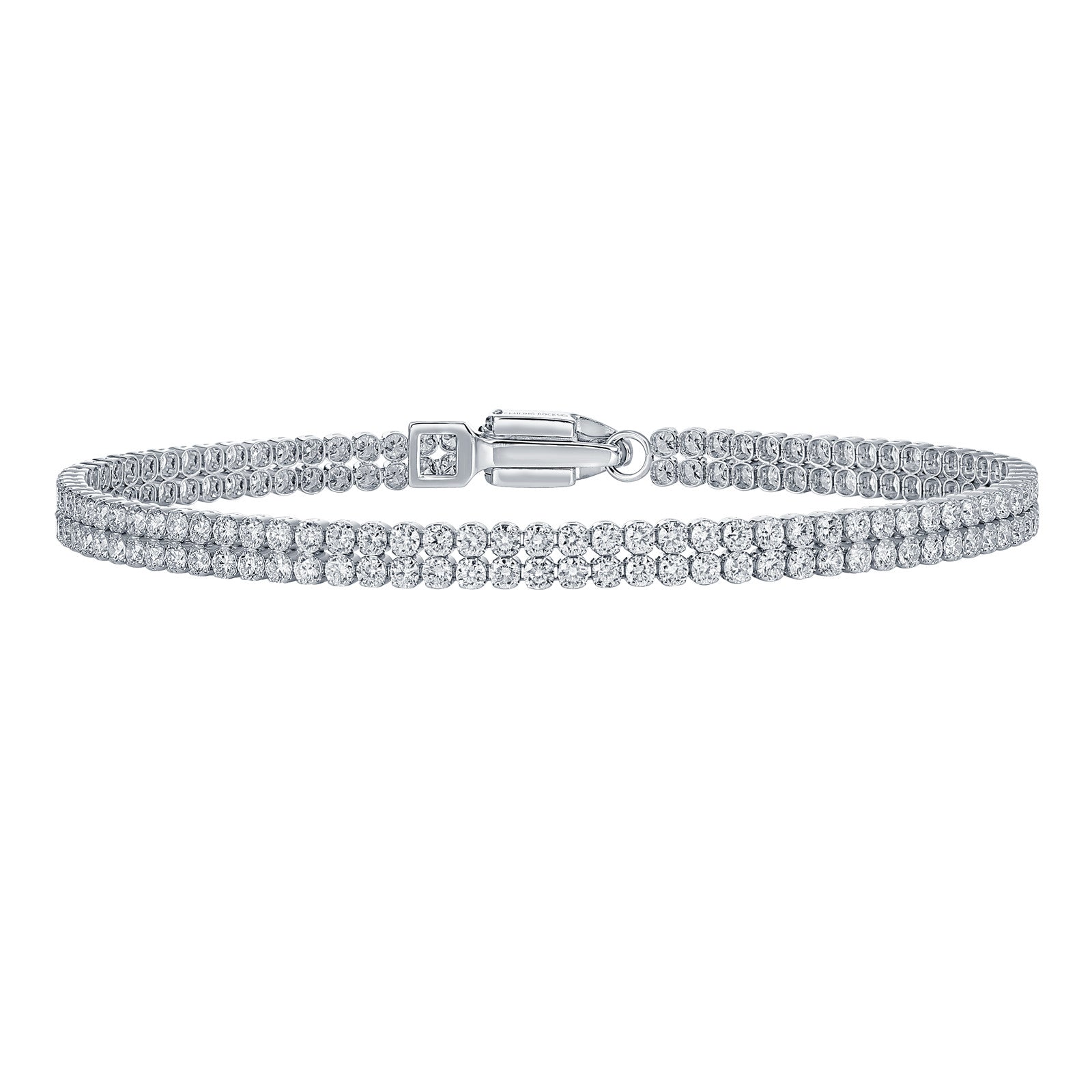 Lab Grown Diamond Two-Row Line Bracelet
