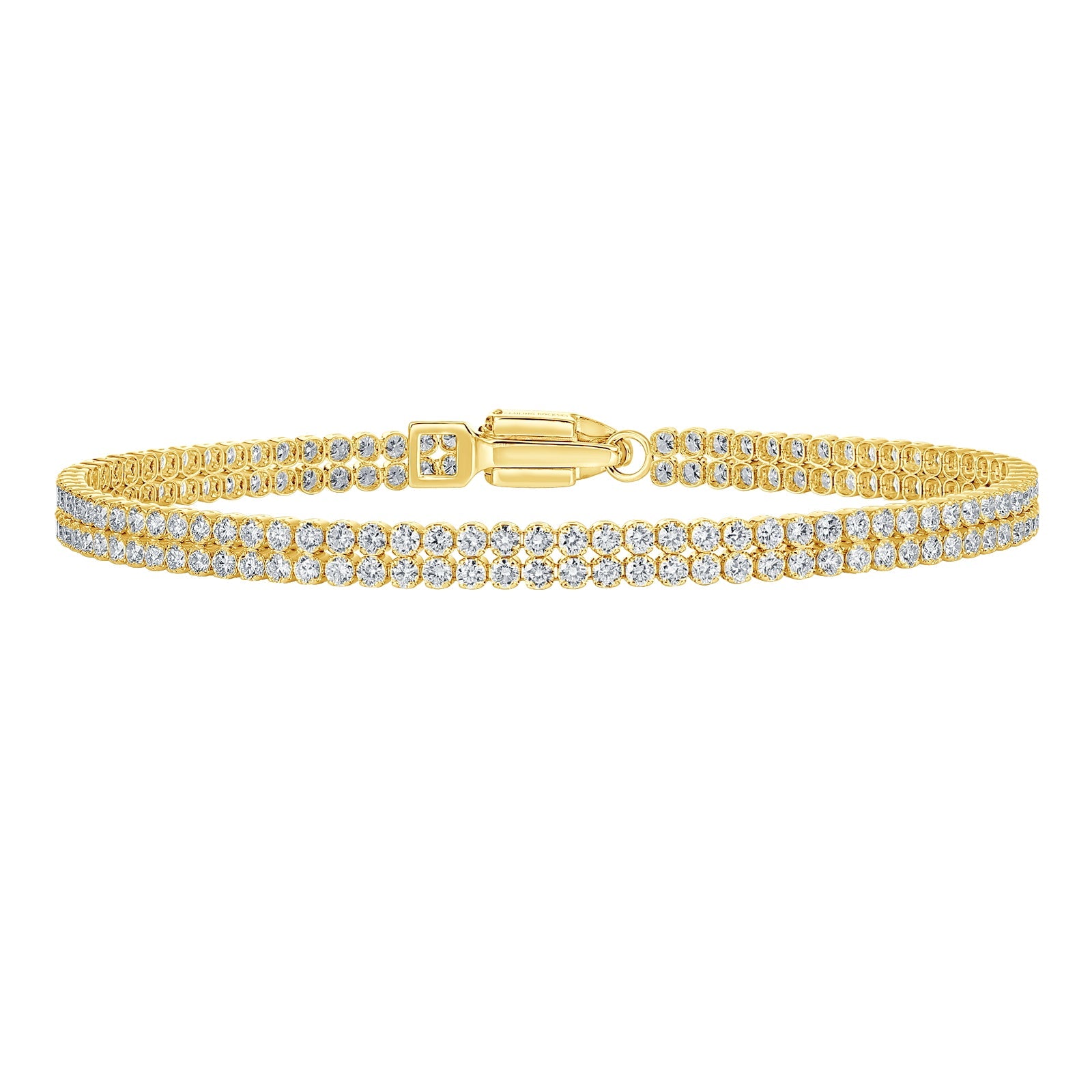 Lab Grown Diamond Two-Row Line Bracelet