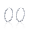 Signature Round Diamond Hoops - Large