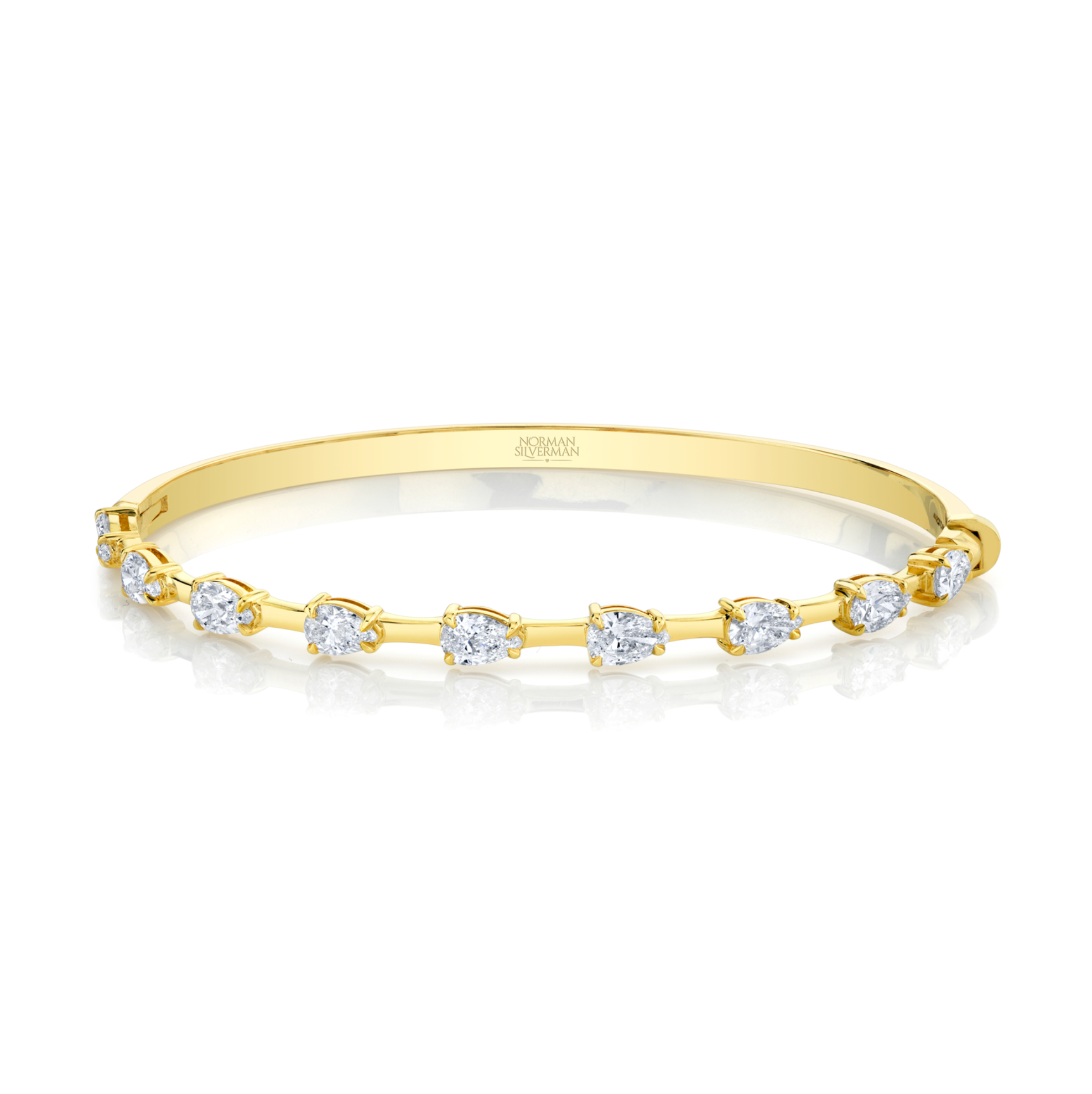 East West Pear Shape Bar Tennis Bracelet