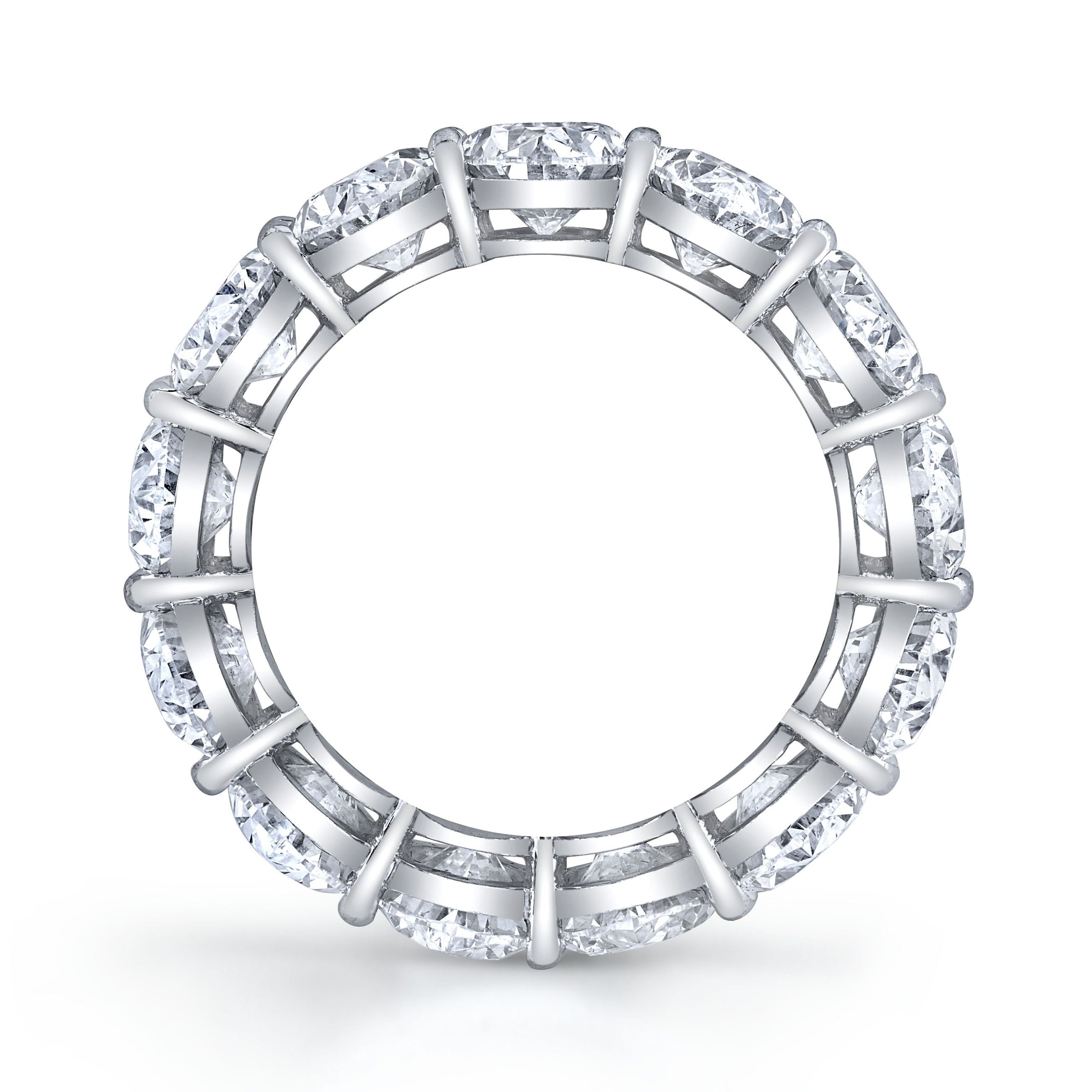 Oval Diamond Eternity Band