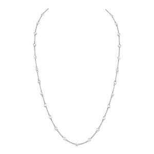 18K White Gold Diamond Necklace