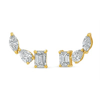 Diamond Ear Climber Earrings
