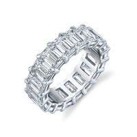Emerald Cut Diamond Eternity Band