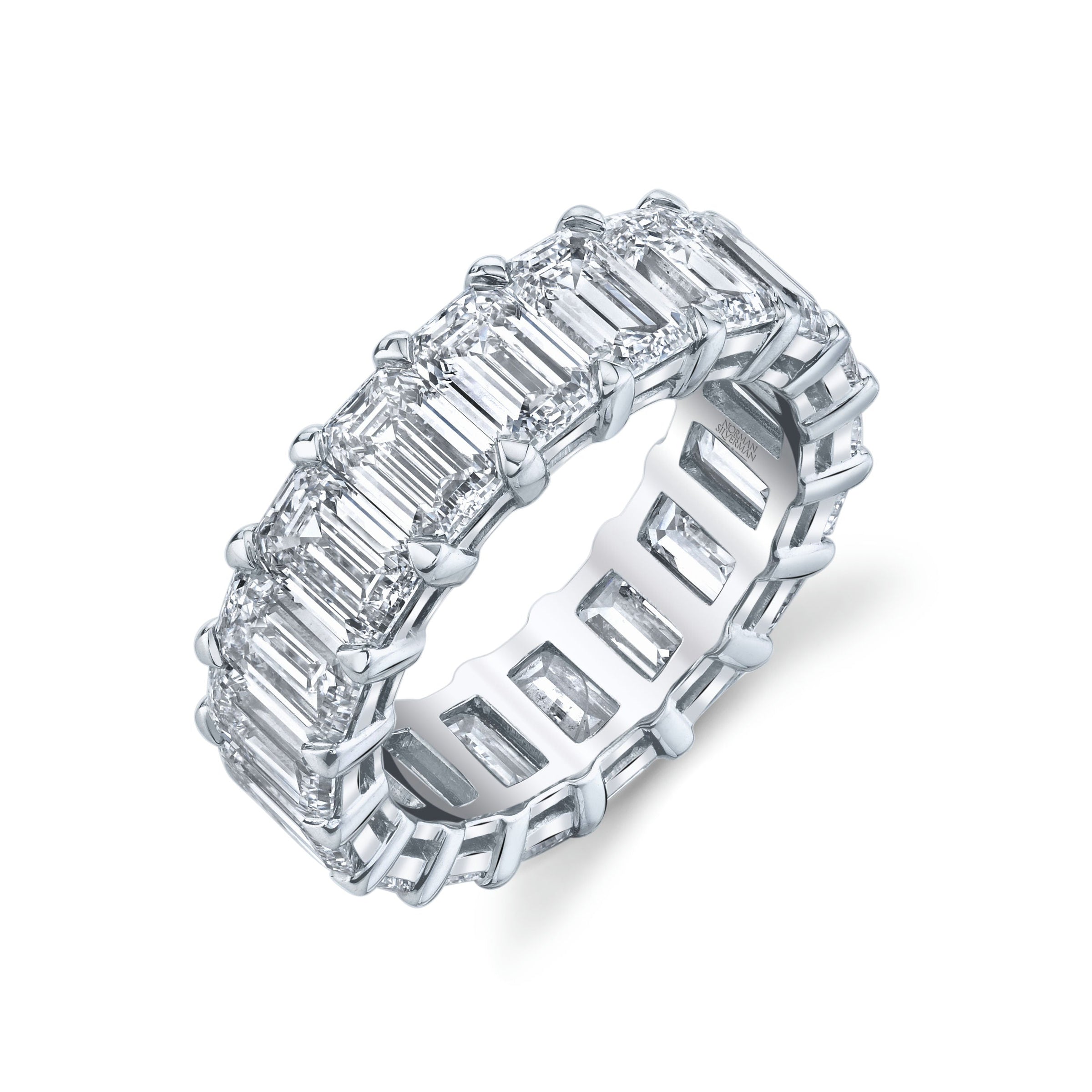 Emerald Cut Diamond Eternity Band