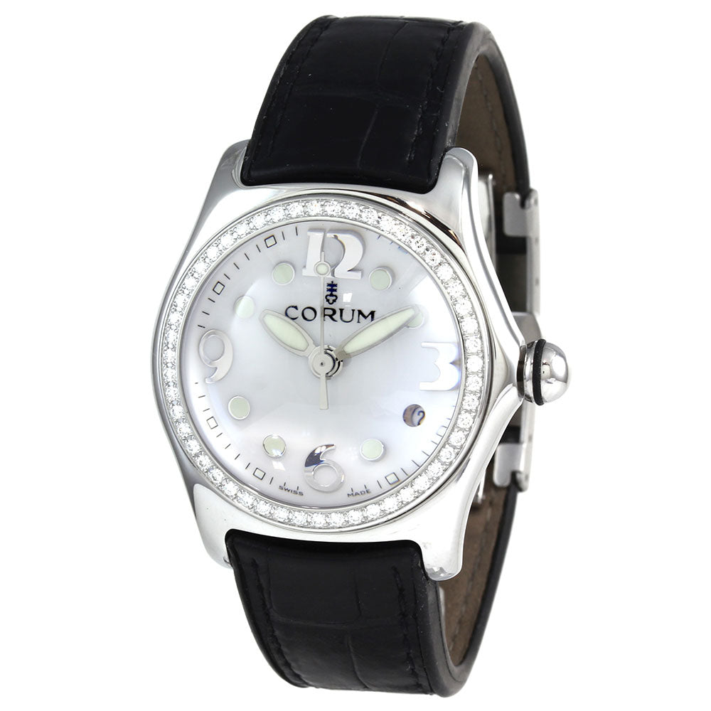 Corum Bubble 35mm Stainless Steel Diamonds 39.151.47