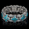 William Henry Ithica Sterling Silver Kingman Turquoise Bracelet BR5S TQ