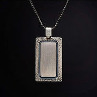 William Henry Turquoise Shift Sterling Silver Necklace P44 TQ