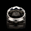 William Henry Echelon Sterling Silver Dinosaur Bone Inlay Ring