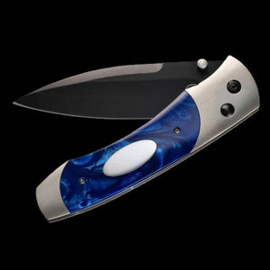 William Henry A Series Blue Acrylic Resin Pocket Knife A300-2B