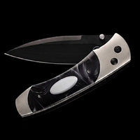 William Henry A Series Black Acrylic Resin Pocket Knife A300-1B