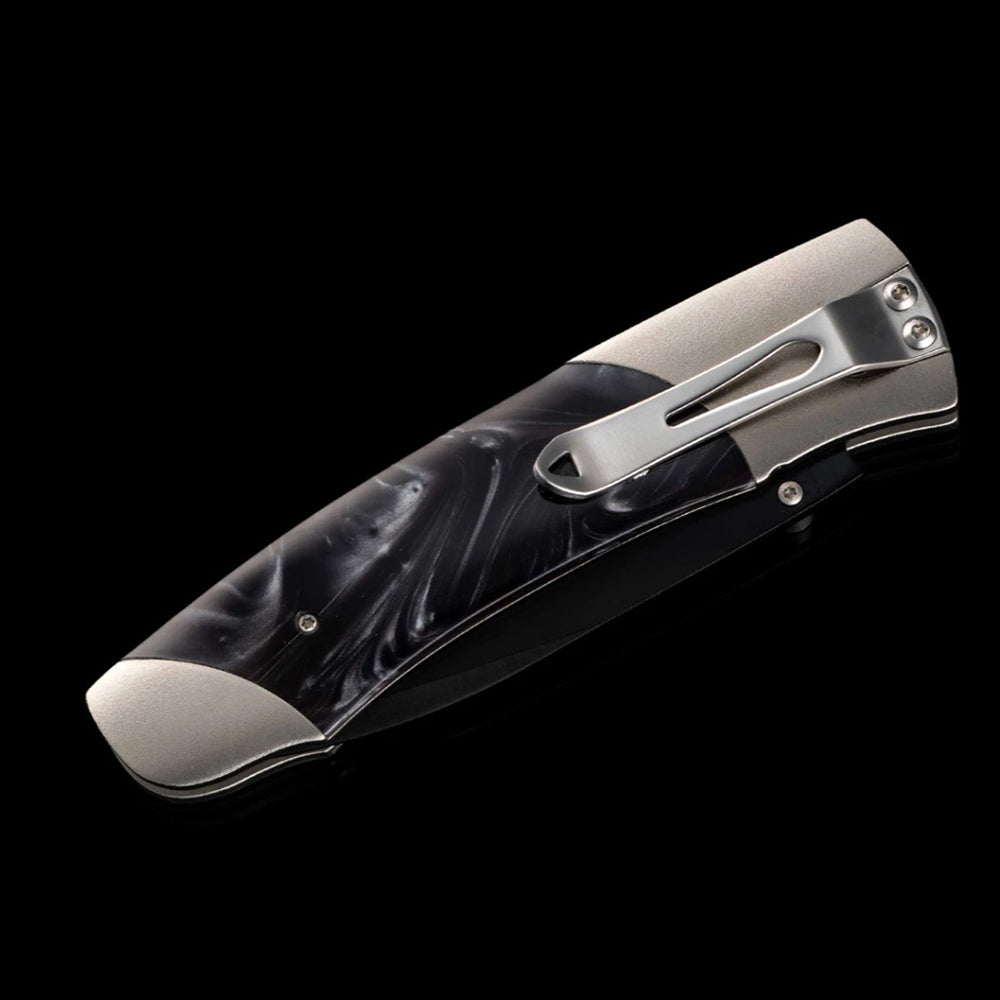 William Henry A Series Black Acrylic Resin Pocket Knife A300-1B