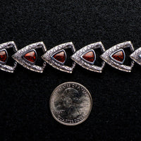 William Henry Dino Pace Sterling Silver Dinosaur Bone Bracelet BR10 DB RB