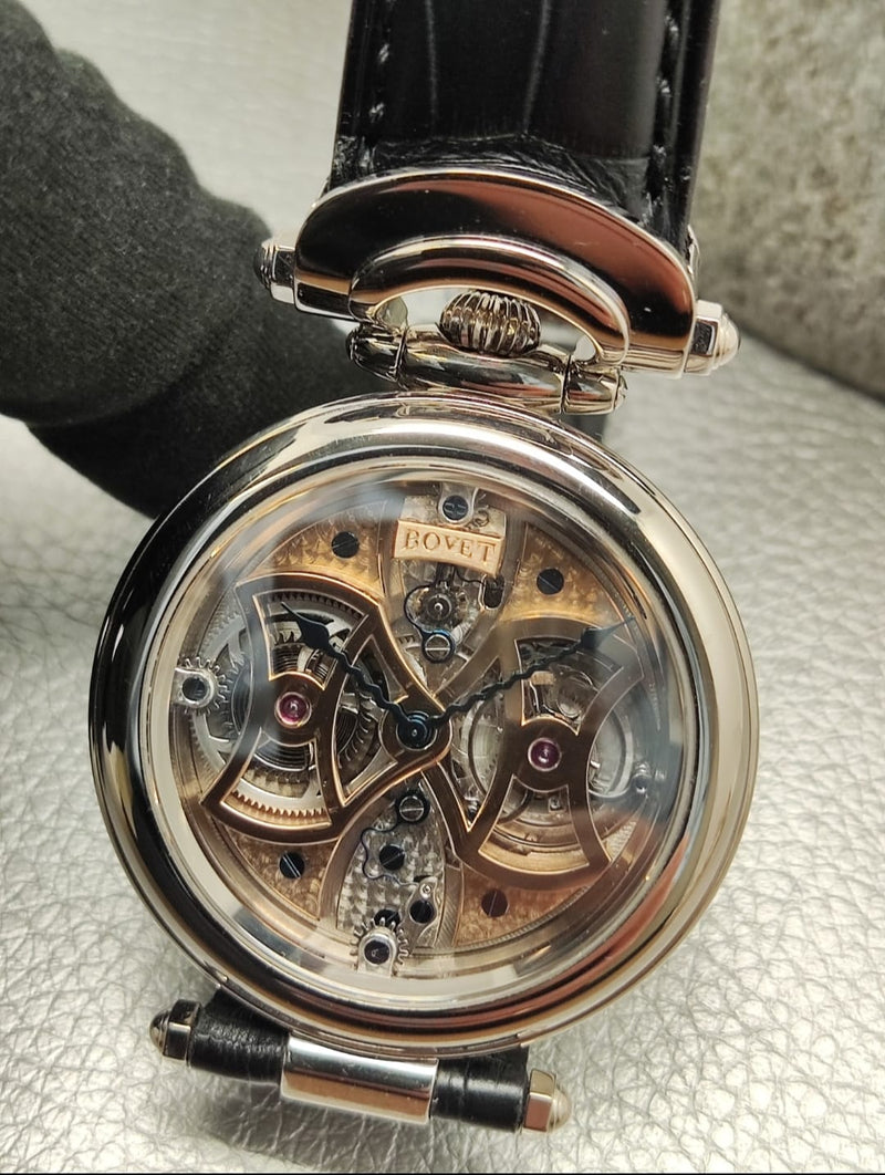 Bovet Amadeo Fleurier Butterfly Tourbillon 18K White Gold Unisex Watch