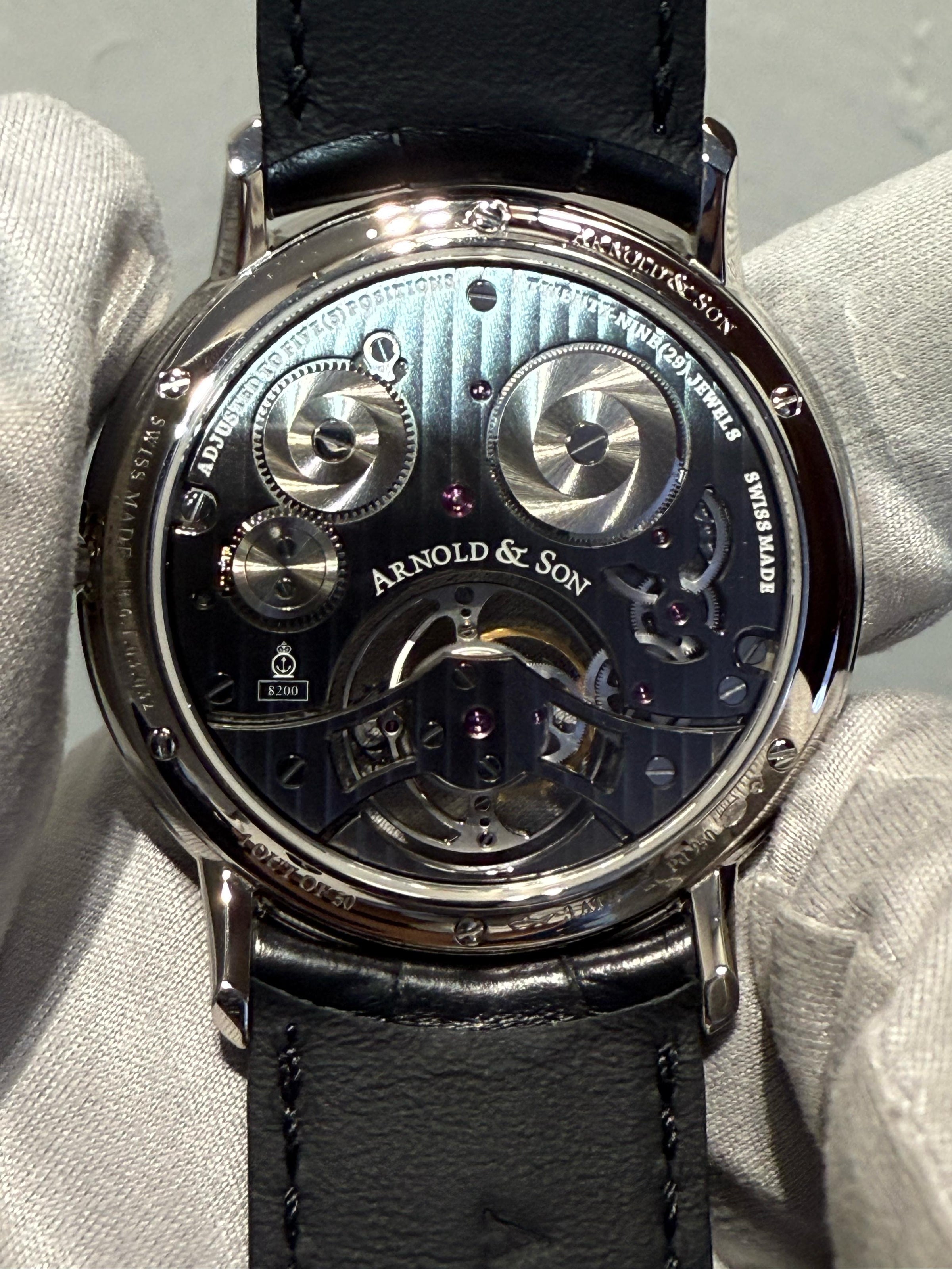 Arnold & Son Utte Tourbillon Platinum Men's Watch