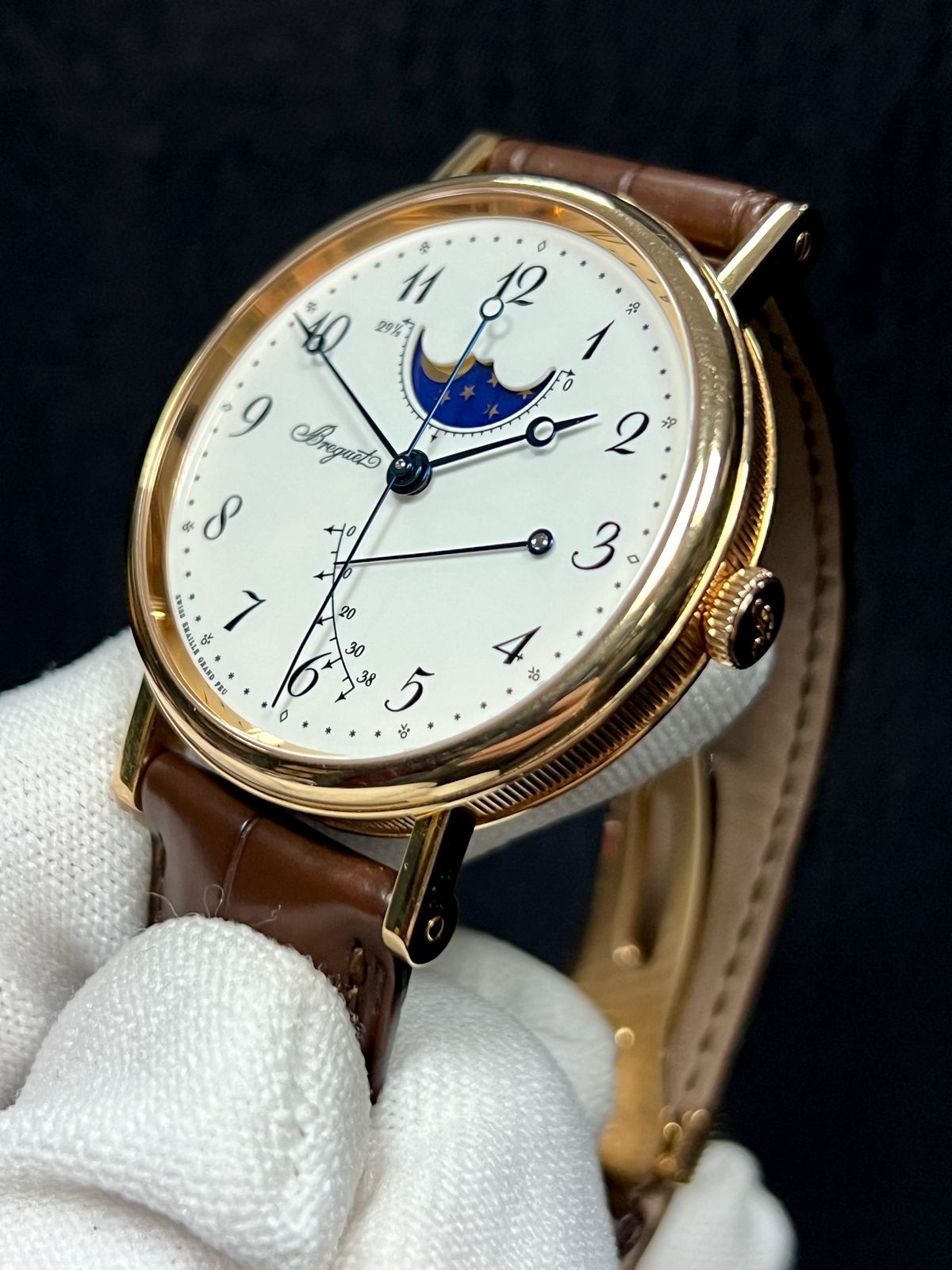 Breguet Classique Moonphase Power Reserve 18K Rose Gold Men's Watch