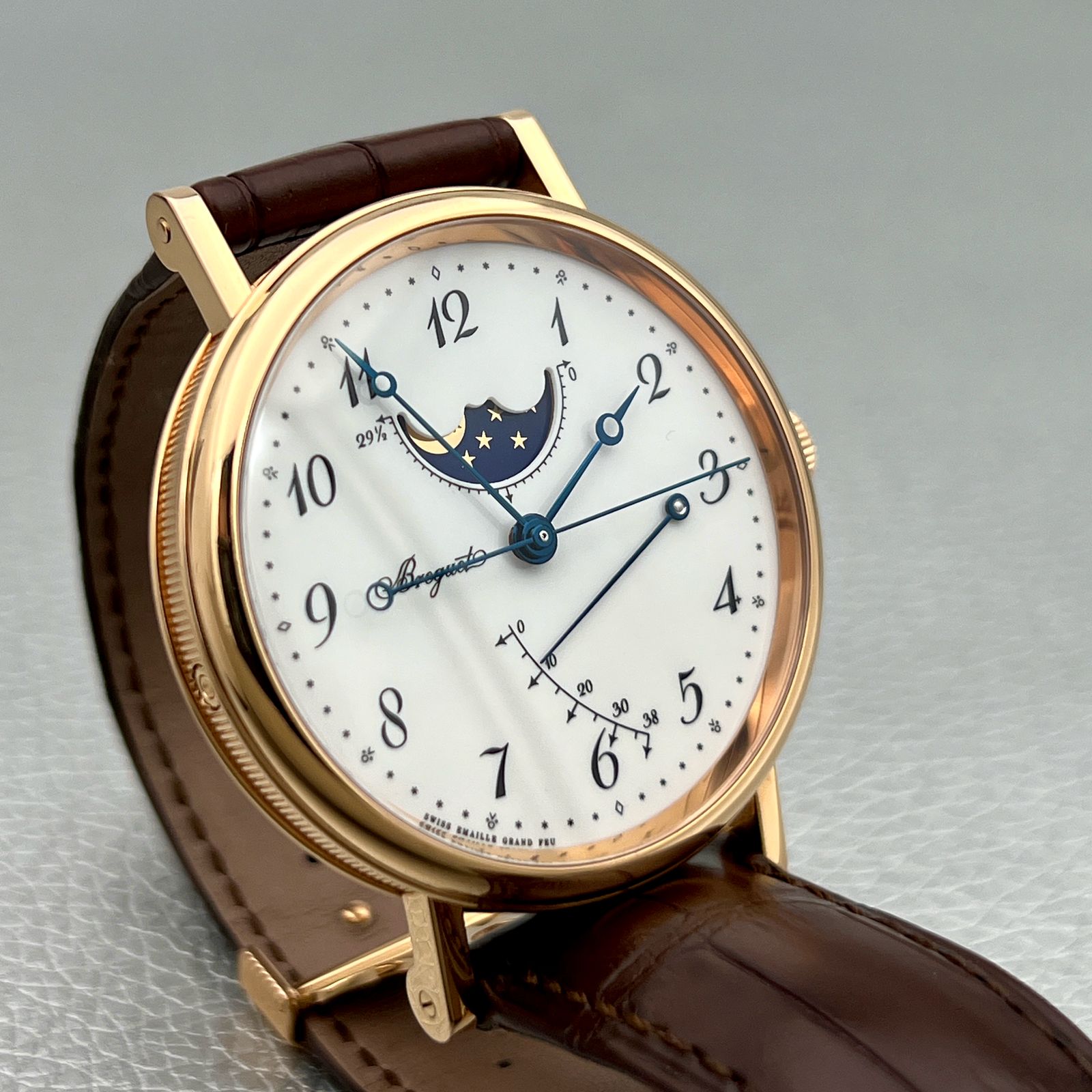 Breguet Classique Moonphase Power Reserve 18K Rose Gold Men's Watch