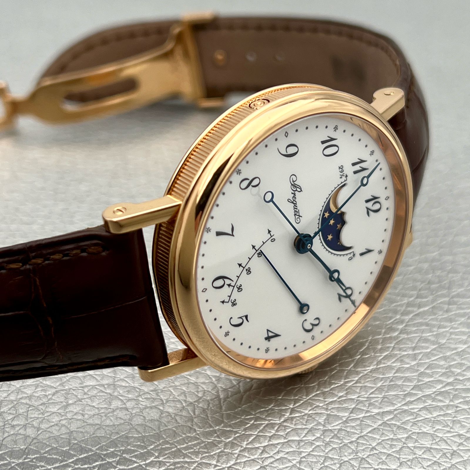 Breguet Classique Moonphase Power Reserve 18K Rose Gold Men's Watch