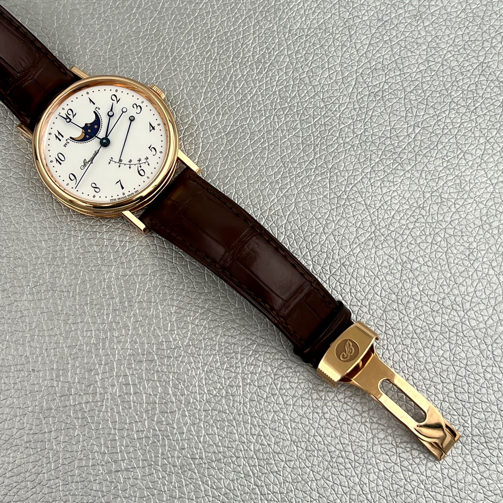 Breguet Classique Moonphase Power Reserve 18K Rose Gold Men's Watch
