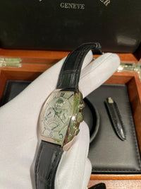 Franck Muller Cintree Curvex Perpetual Calendar 18K White Gold Men's Watch