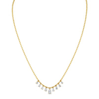 Pear Shape Diamond Drip Necklace