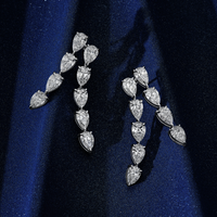 Pear Shape Drop Earrings
