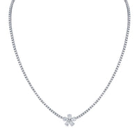 Flower Diamond Necklace