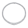 Emerald Cut Diamond Graduated Riviera Necklace