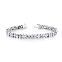 Oval Straight Line Diamond Bracelet
