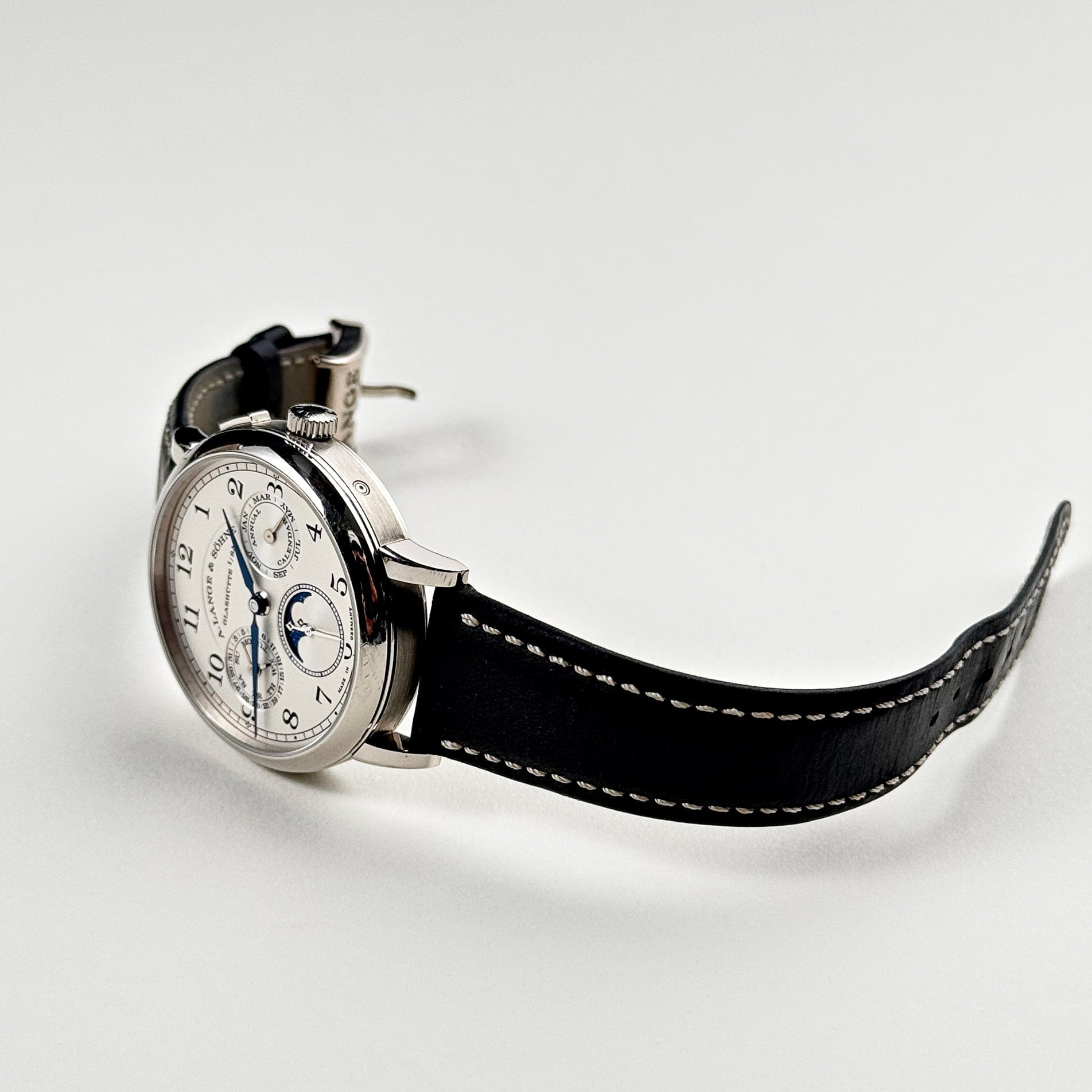 A. Lange & Söhne 1815 Annual Calendar 238.026E White Gold Silver Dial Moon Phase