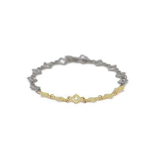 Grey / Scroll Link Bracelet