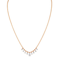 Pear Shape Diamond Drip Necklace