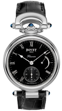 Bovet Fleurier White Gold Leather Unisex Watch
