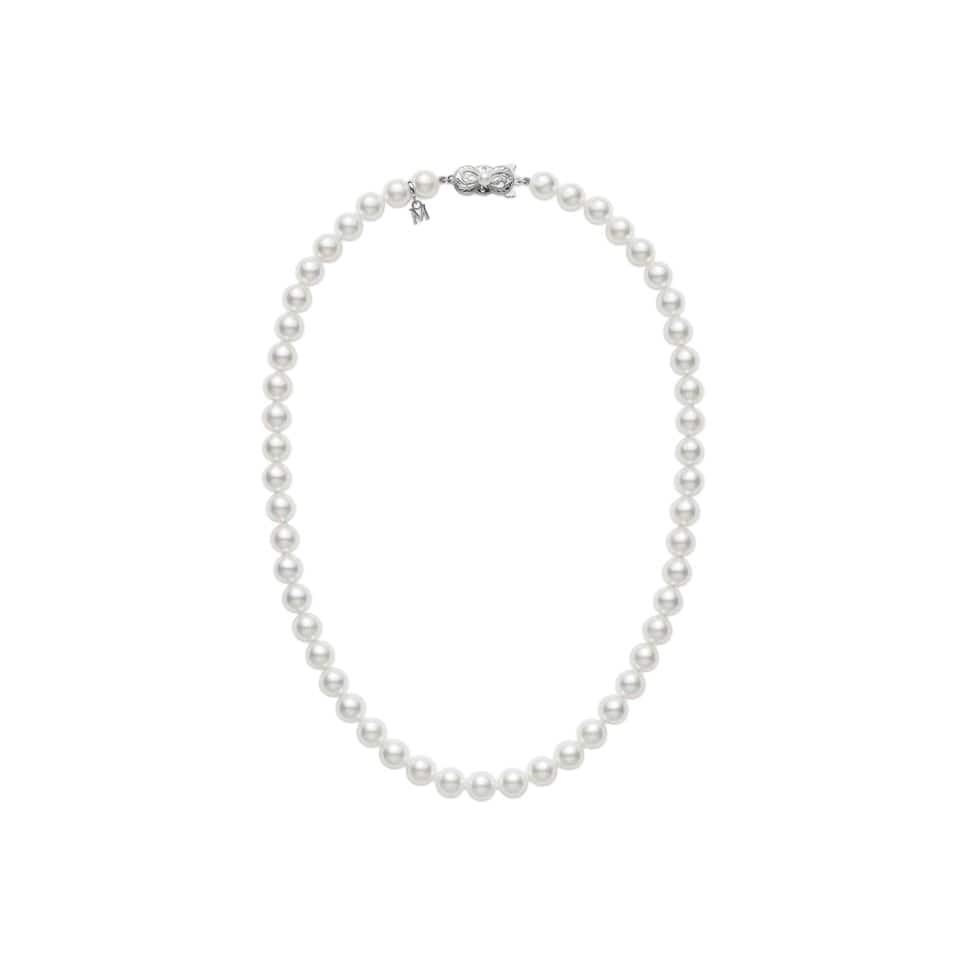 Akoya Cultured Pearl Everyday Essentials Princess Necklace (7-6.5mm A)