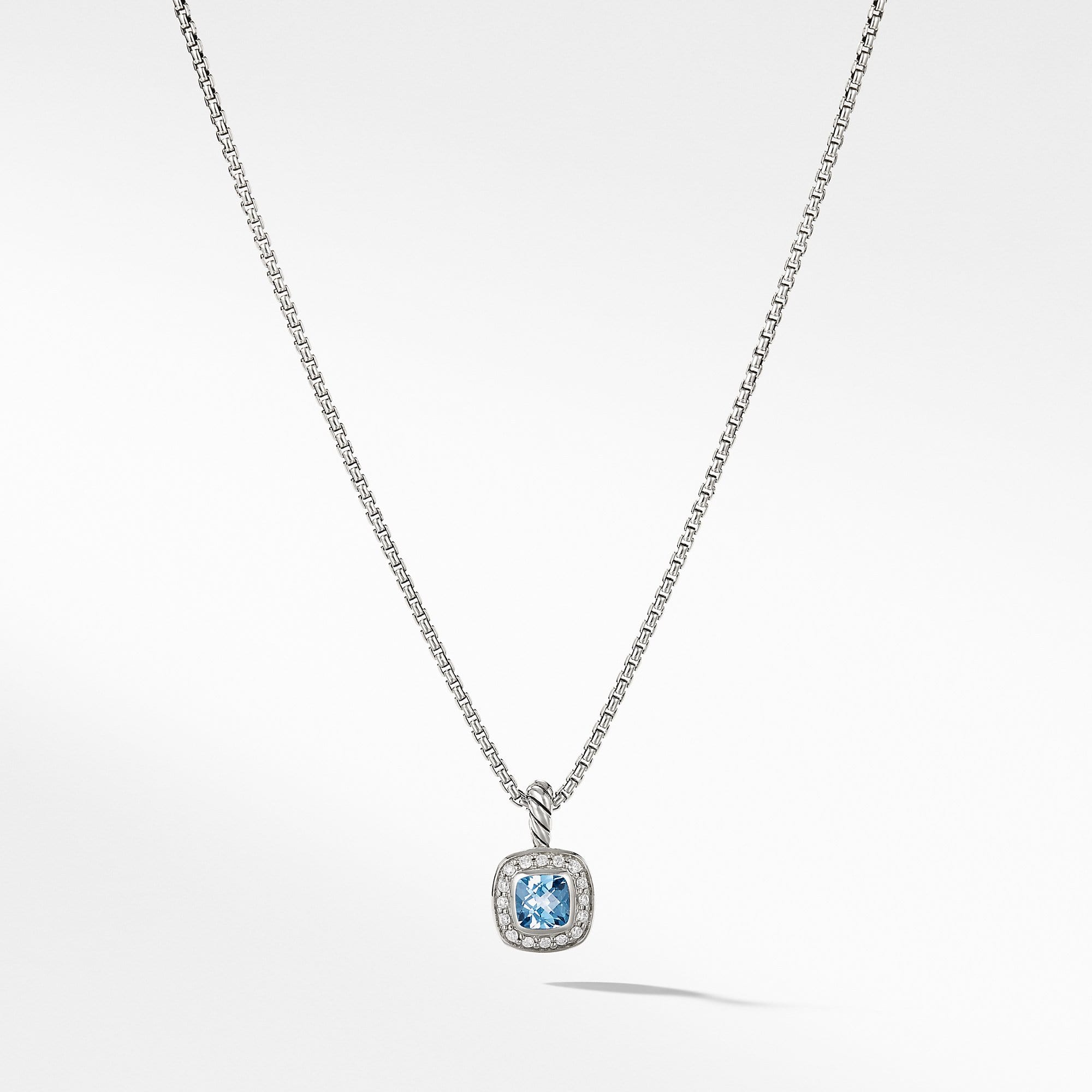 Albion Kids Necklace with Blue Topaz and Diamonds, 4mm