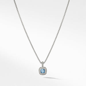 Albion Kids Necklace with Blue Topaz and Diamonds, 4mm