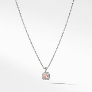 Albion Kids Necklace with Morganite and Diamonds, 4mm