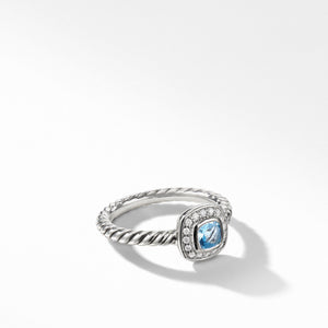 Albion Kids Ring with Blue Topaz and Diamonds, 4mm