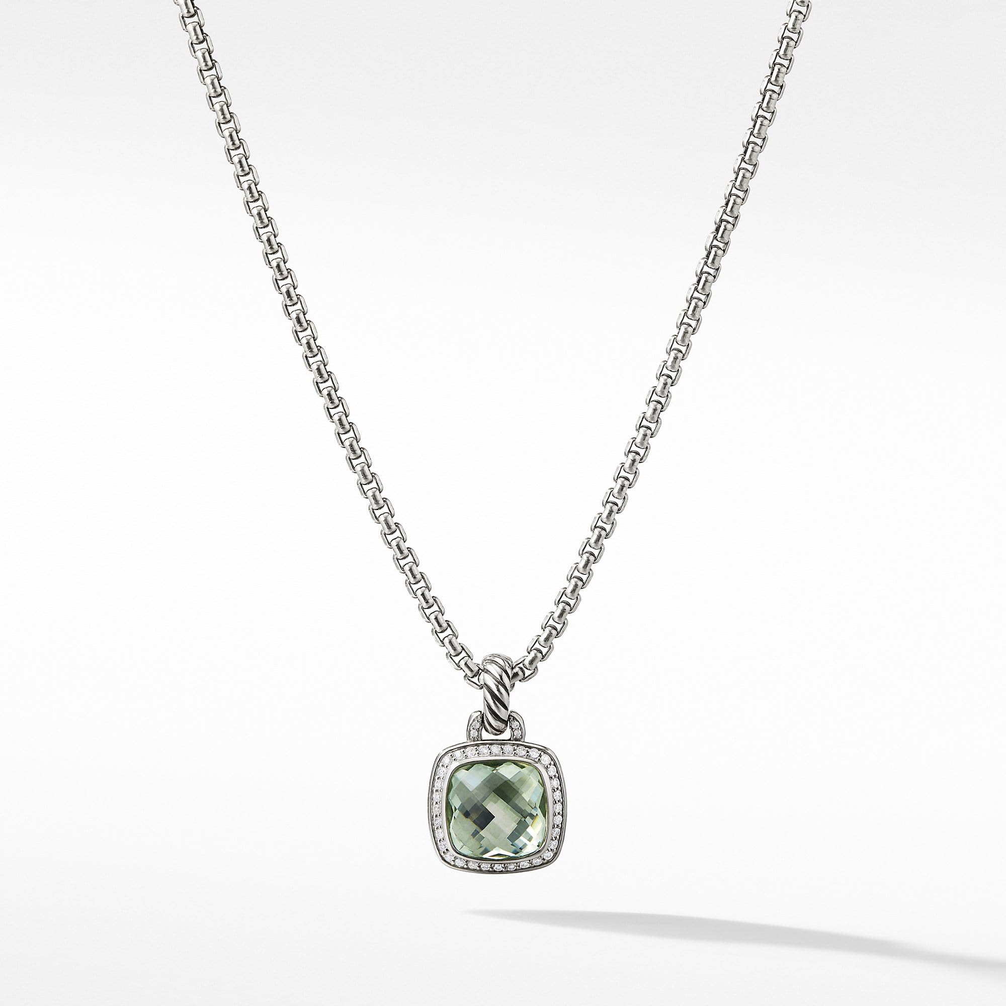 Albion Pendant with Prasiolite and Diamonds