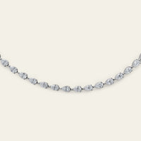 Alina 7 Carat Diamond Pear Diamond Tennis Necklace