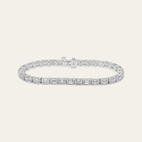 Alya 13 Carat Emerald Cut Diamond Bracelet