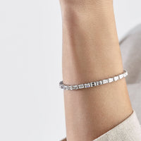 Alya 13 Carat Emerald Cut Diamond Bracelet