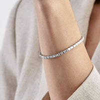 Alya 8 Carat Emerald-Cut Diamond Tennis Bracelet
