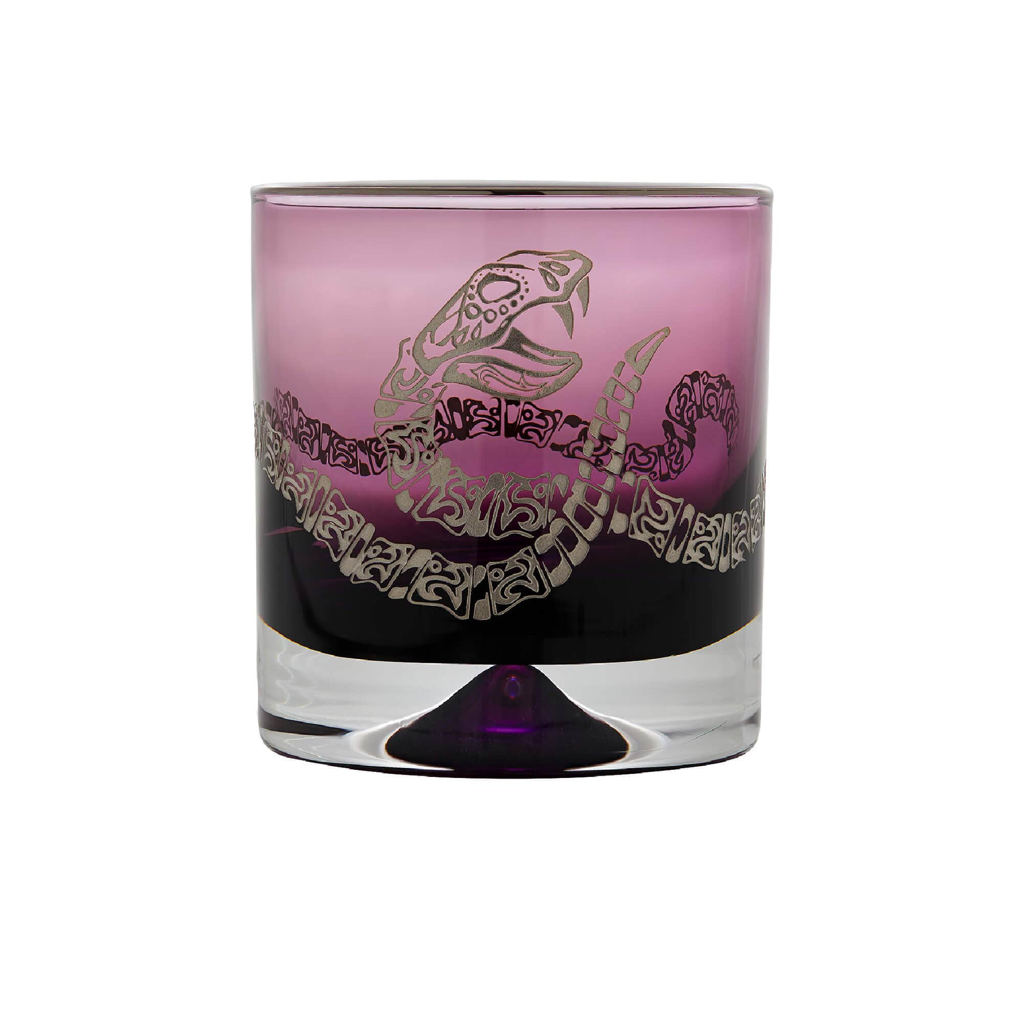 Amethyst Colored Rattlesnake Tumbler