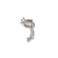 Baguette-Cut Diamond Brooch