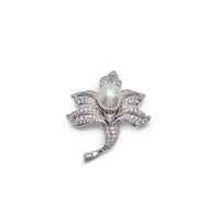 Antique Floral Pearl Brooch
